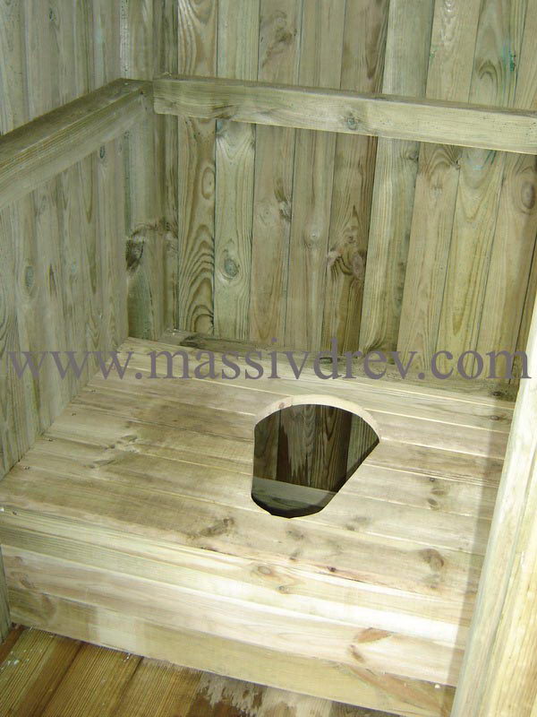 туалет для дачи из дерева