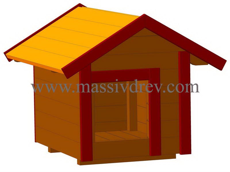 деревянная будка для собаки